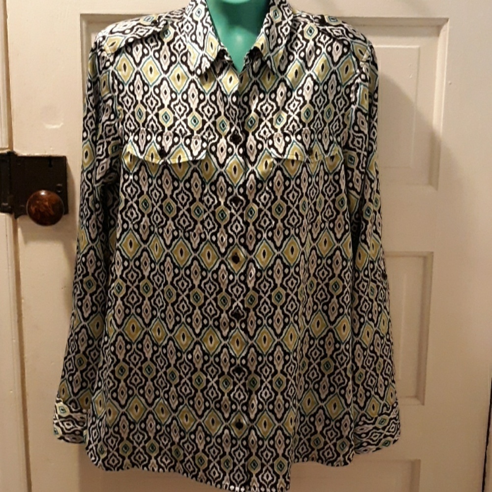 Jones New York medium button down shirt